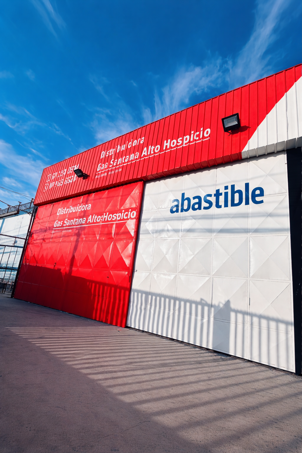 Equipo de Abastible Gas Santana dando servicio